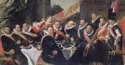 Frans Hals Festmabl of the officers of the St. Jorisdoelen in Haarlem oil painting reproduction